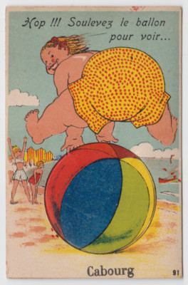 [System Card] - Cabourg - Hop!!! Lift the balloon to see - VGC - [325]