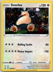 Snorlax (Cosmos Holo) 140/202 Sword & Shield Base Set