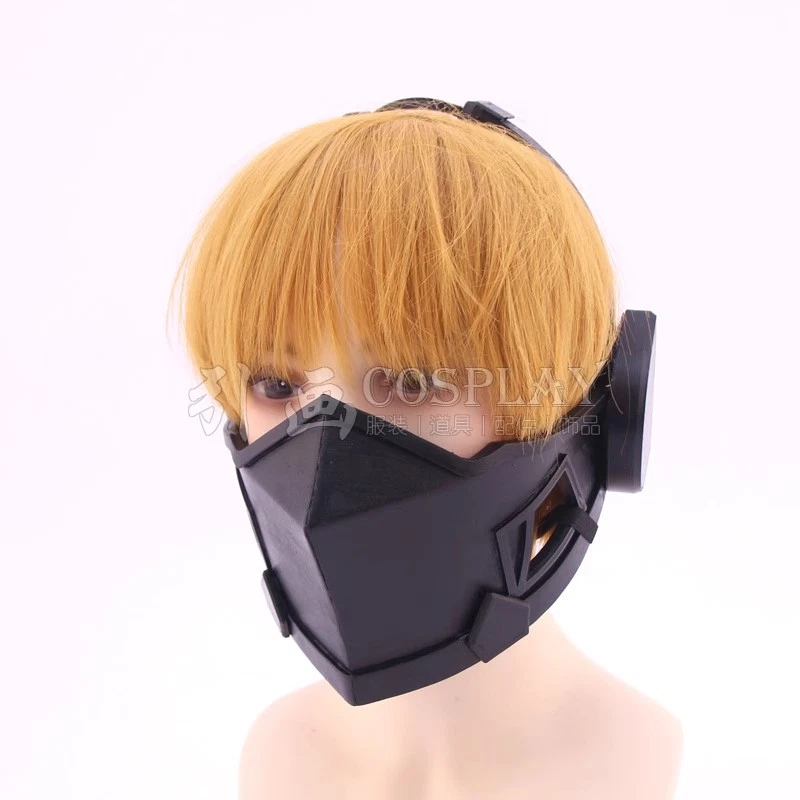 Girls Frontline AN94 Ameli Black Half Face Facepiece Halloween Cosplay Mask Prop - Image 3 of 4