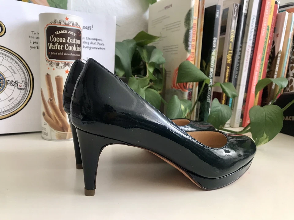 Zapatos Cole Haan charol tacones NikeAir vintage vestido bomba mujer 5.5B Foto 4 de 4