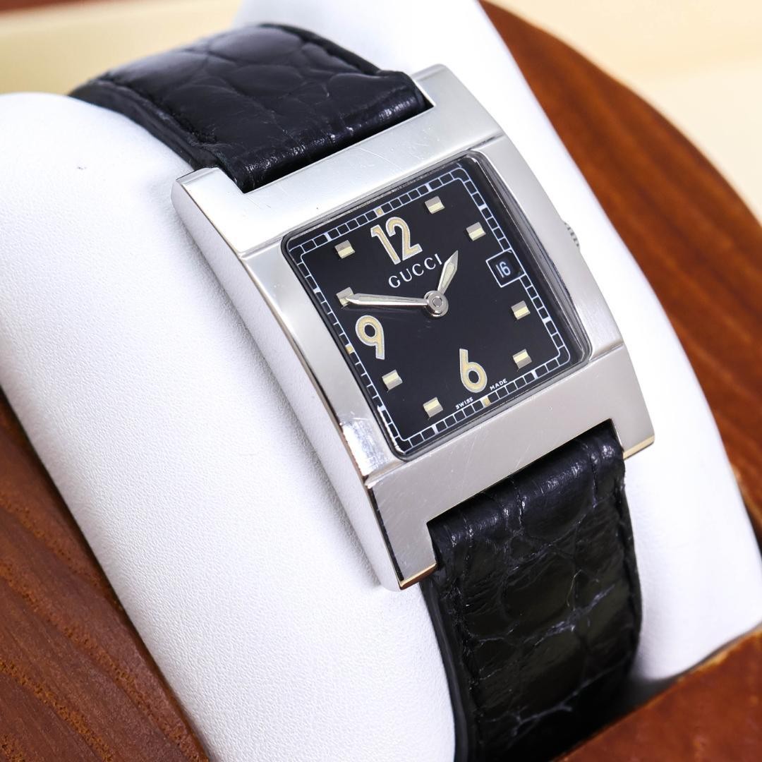 Gucci Womens Square Quartz Watch 7700L Authentic Brand New Battery OK