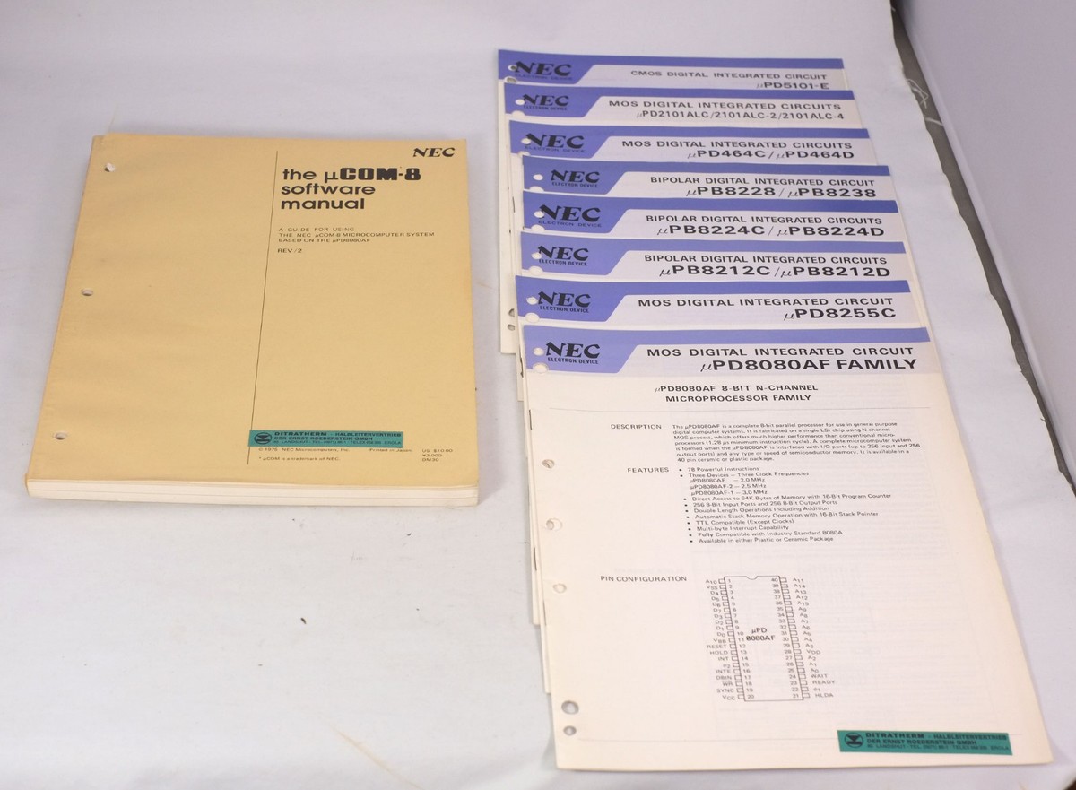 Vintage NEC TK-80 8080 μCOM Microprocessor Trainer Single Board