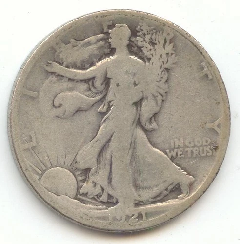 Photo of a 1921-S Walking Liberty Half Dollar from an eBay listing that sold on Jul 18, 2026