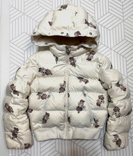 Ralph Lauren Girls Size 6 Polo Bear Puffer Duck Down Jacket Size