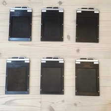 Lot of 6 [Near MINT] Toyo 4x5 Cut Film Holder Back From JAPAN