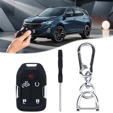Key Fob Shell, 5 Button Remote Key Case Key case  black keyring  key cover