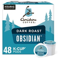 Caribou Coffee Obsidian K-Cups, Dark Roast, 4...