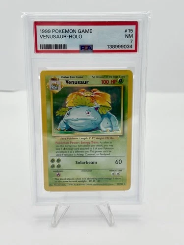 Venusaur Base Set Unlimited PSA 7, 15/102