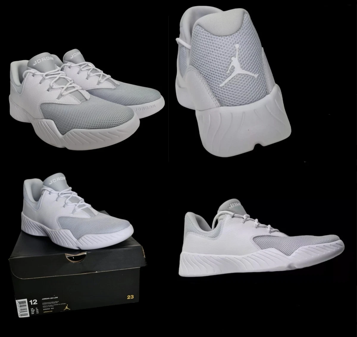 Jordan J23 Low Sneakers Mens 8 White Gray Lace Up‎ Trainers Shoes 905288-100 Nike Jordan J23 Low trainers sneakers 905288 100 uk 7.5 eu  main image 4
