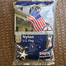 United States Flag 3X5Ft Made In The USA Betsy Flags 100% Nylon Embroidered Star