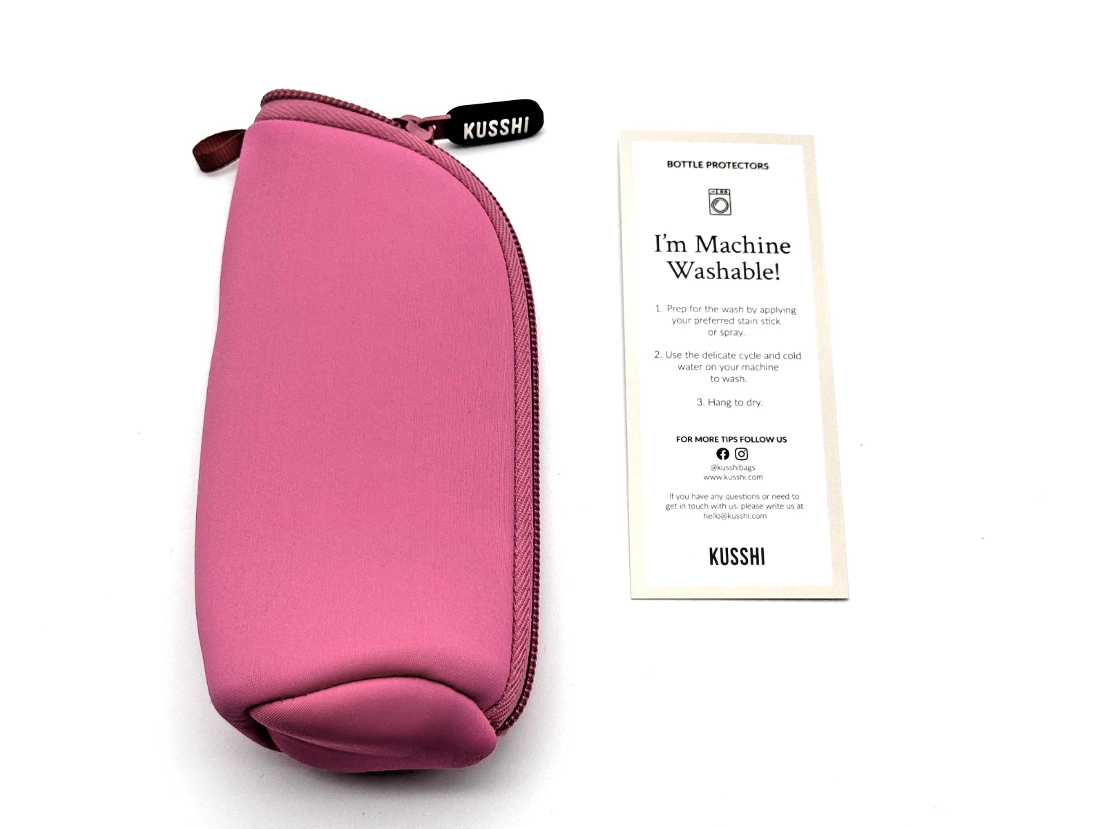 KUSSHI Pink Travel Makeup Bag Cosmetic Pouch Toiletry Organizer Case