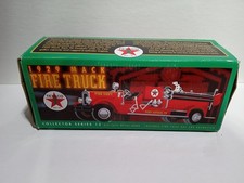 1929 Mack Fire Truck Texaco Collector Series 15 Diecast Metal Bank Ertl F415 NIB