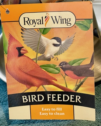 LETZTER! SCHÖN NEU MIT ETIKETT ROYAL WING HANDBEMALT KERAMIK KARDINAL VOGELFUTTERHAUS! - Bild 6 von 10