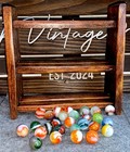 😎27-Vintage Peltier & Vitro Marbles-NM+Mint.59-.65 Stand Included-Opals-Rainbo — photo 7