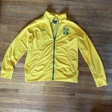 Nike Brasil CBF Soccer Track Jacket Youth XL Football World Cup Zip