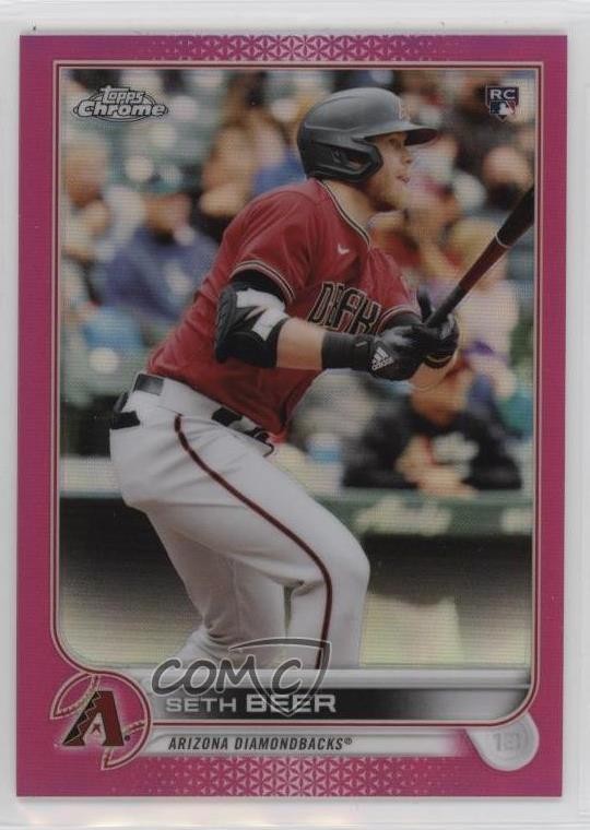 2022 Topps Chrome Magenta Refractor 104/399 Seth Beer #186 8k4