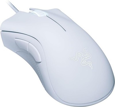 Razer DeathAdder Essential optische Gaming Maus Weiß kabelgebunden 6400DPI