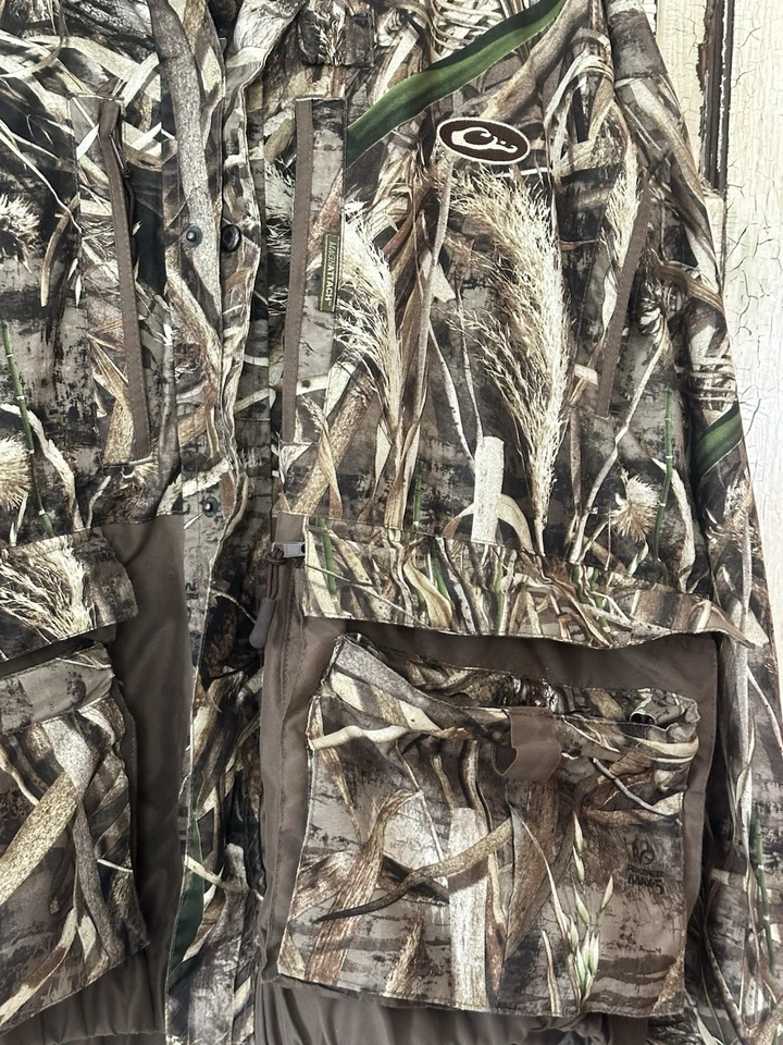 DRAKE WATERFOWL CAMO EQWADER 3-N-1 PLUS 2 WADER MAX 5 COAT MEN’S XL - Image 3 of 4