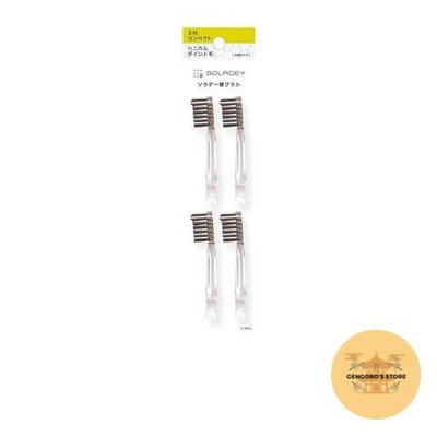 Soladey Replacement Brush 4pc 3Row Compact Honeycomb Medium Japan