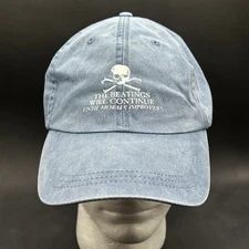 Fahrenheit Hat Men's Adjustable Denim Blue Skull Crossbones Annapolis MD