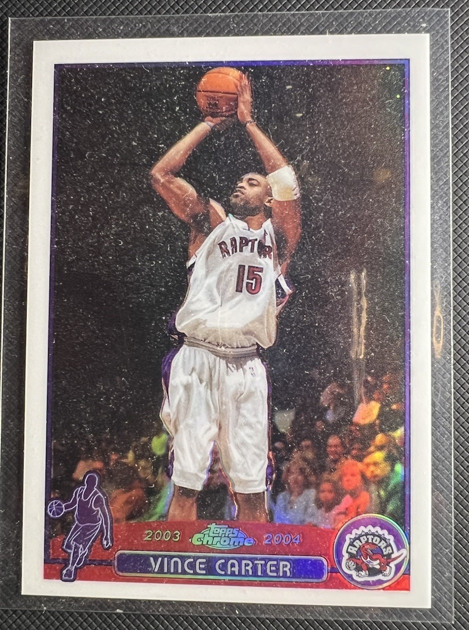 2003-04 Topps Chrome Vince Carter Refractor Raptors