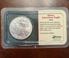 Littleton 2003 American Eagle 1 oz .9993 Silver Bullion Coin, Uncertified