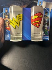 Dc Comic Themed Glasses Complete Set Of 6