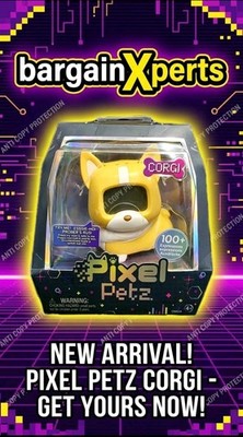 MGA - Pixel Petz - CORGI - Interactive Digital Pet Dog - 4+ - 540298EUC  