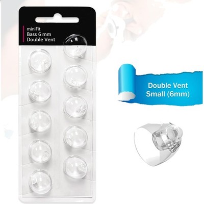 Replacement 6mm Hearing Aid Domes for Oticon Minifit - 10 Hypoallergenic Pieces