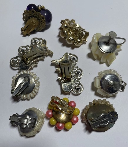 Vintage Cluster Beaded Mixed Single Crafting Earrings CRF2-30 - Picture 3 of 4