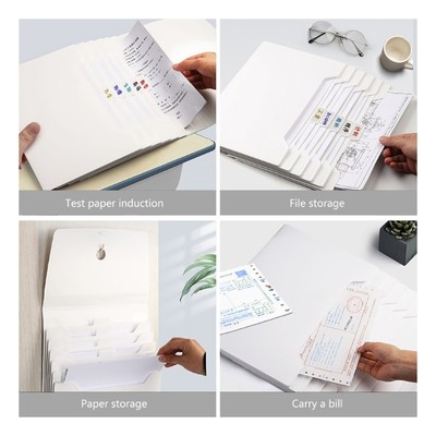 Hanging File Folder Accordian Folder 6 Pockets Expanding File Document Folder
