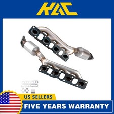 2x Catalytic Converter Exhaust Manifold For 04-15 Nissan Titan 5.6l 05-15 Armada