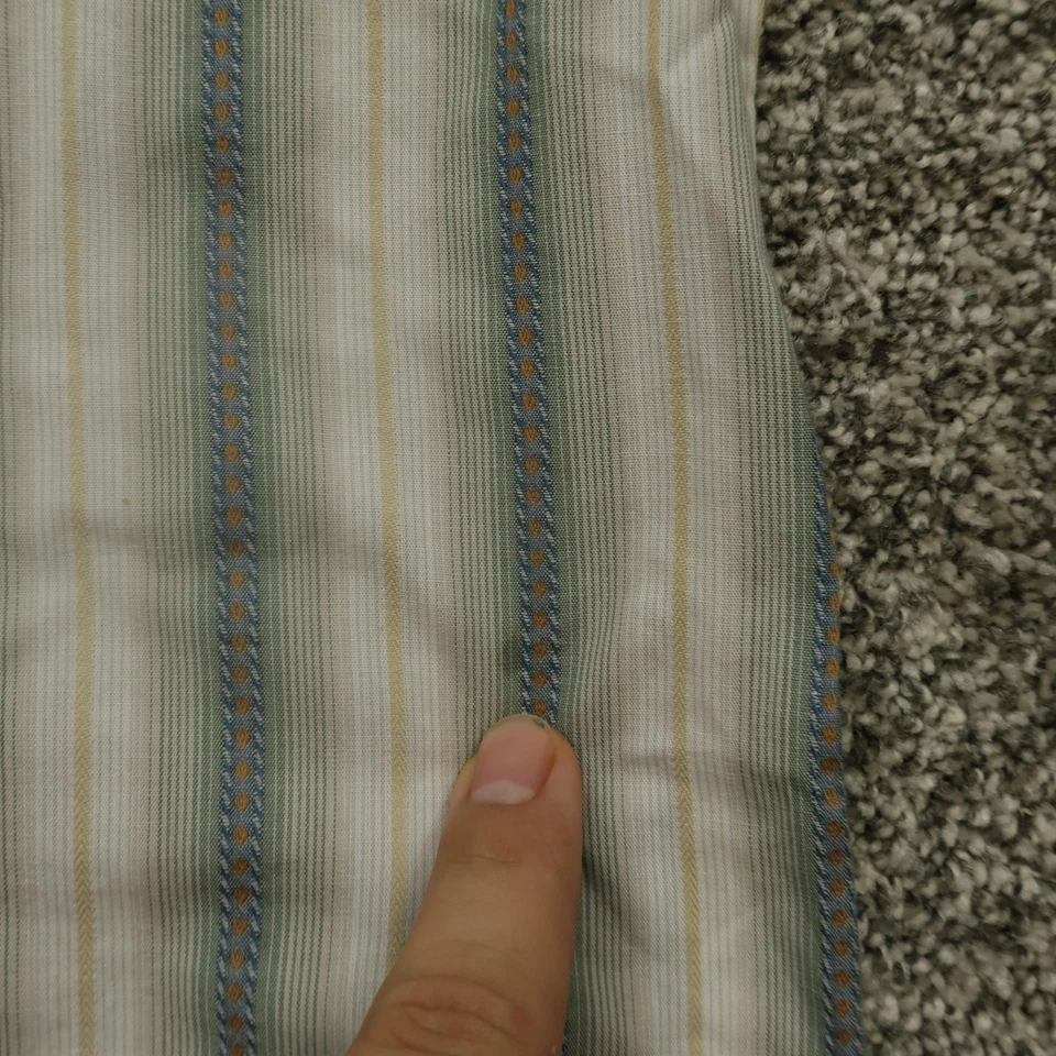 Camisa Kuhl Para Hombre Grande Verde Azul Tostado Rayas Manga Corta Abotonada Exterior Foto 4 de 4