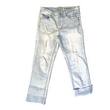 Indigo Rein "Forever” cropped, cuffed jeans Size 9 Juniors