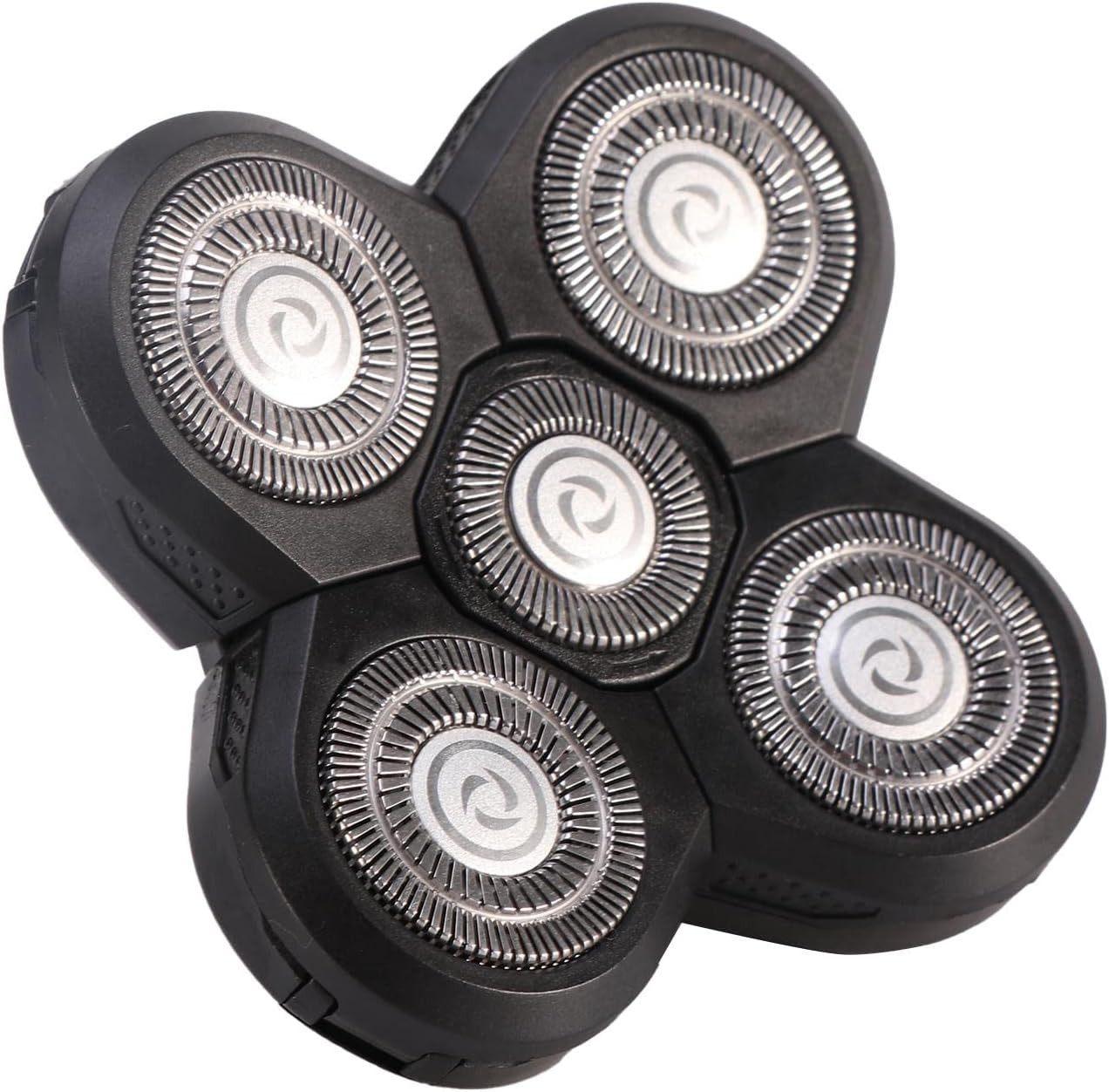 Electric Shavers Replacement Heads for Men, 5 Razor Head Replaceable Black