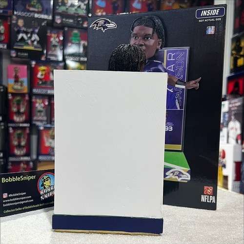 LAMAR JACKSON Baltimore Ravens "Trading Card" Exclusive NFL Bobblehead - Picture 7 of 8