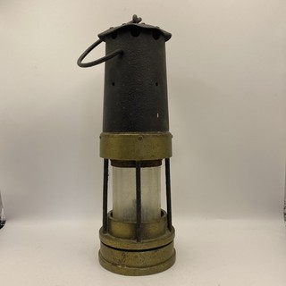 Vintage Hailwood & Ackroyd Typ 01 Bergmann Sicherheitslampe Messing Grubennummern 55 212