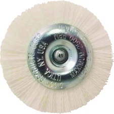 Dico Nyalox 3 In. White Nylon Non-Abrasive Drill-Mounted Brush 7200091 Dico