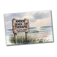 BlÅVand Statt Therapie Strandszene Souvenir Souvenir Magnet