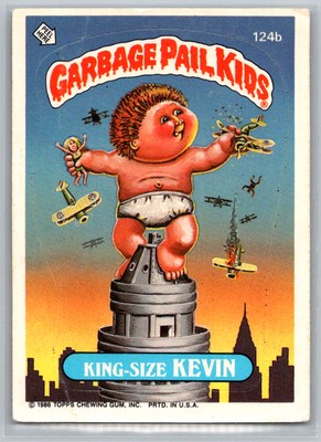 King-Size Kevin 1986 Topps Garbage Pail Kids Series 3 #124b