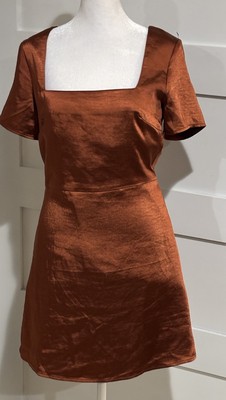 Wild Honey Ladies Dress Size M Cinnamon Colored Dress Above Knee