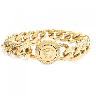 VERSACE Bracelet Chain Medusa Gold Authentic From Japan