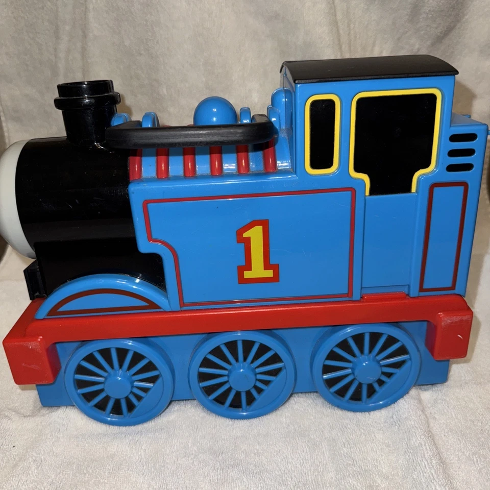 Vintage 2002 Thomas The Tank Engine Train Take Along Brinquedo Estojo de Transporte 17 Carro - Imagem 2 de 4