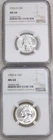 1955-D Washington Quarter NGC MS64 Frosty White New Holder lot of 2 coins #R324Q