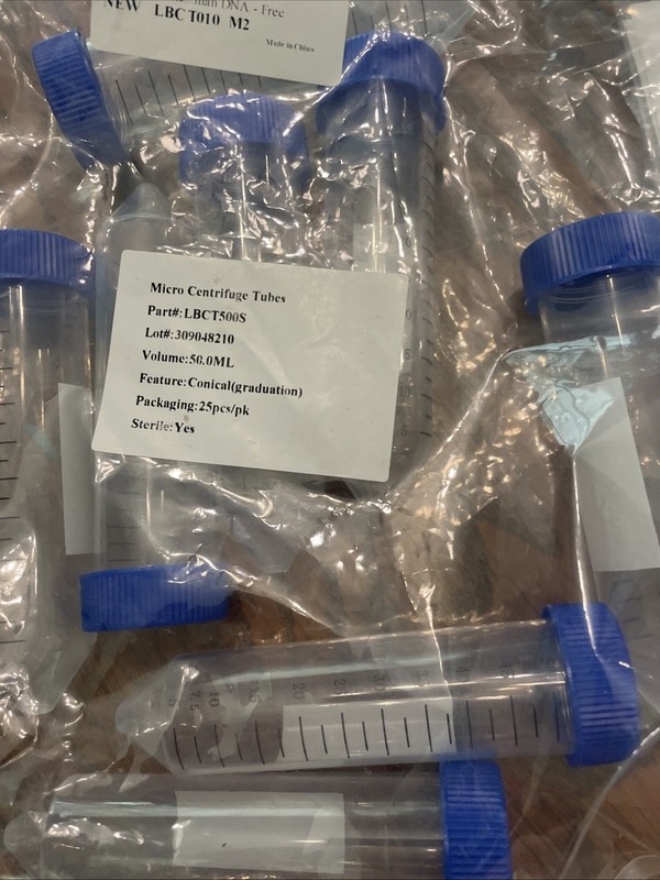 50 mL CENTRIFUGE TUBES (count 8)