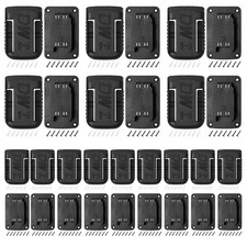 30pas Tool Holders and Battery Holder for Dewalt 20v Wall Mount Hanger Batter...