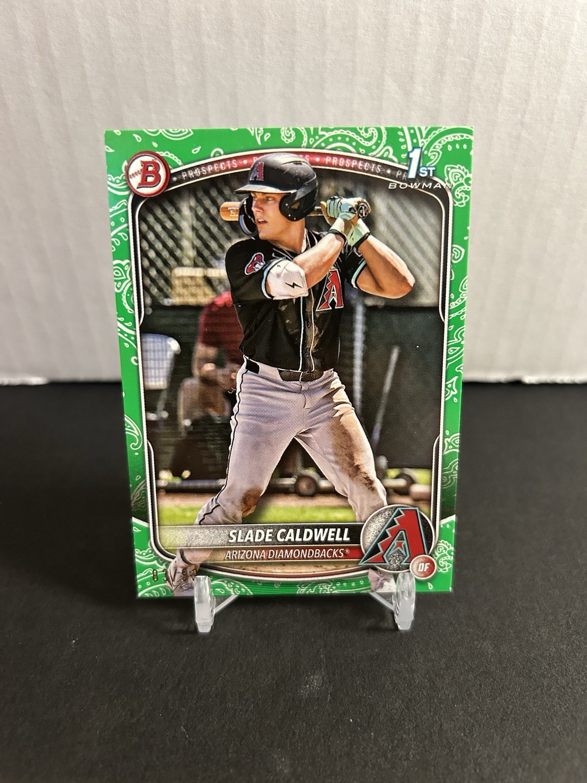 2025 Bowman Green Pattern Slade Caldwell /99 Diamondbacks 1st SP