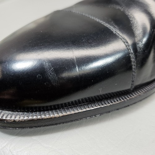 Salvatore Ferragamo Leather Cap Toe Oxford Dress Shoes Black Men's 15 EE Wide - Picture 9 of 16