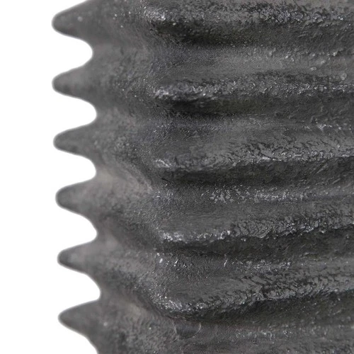 UTTERMOST 29737 SANDERSON DEEP RIBBED METALLIC CHARCOAL GLAZE CERAMIC TABLE LAMP - Picture 6 of 7