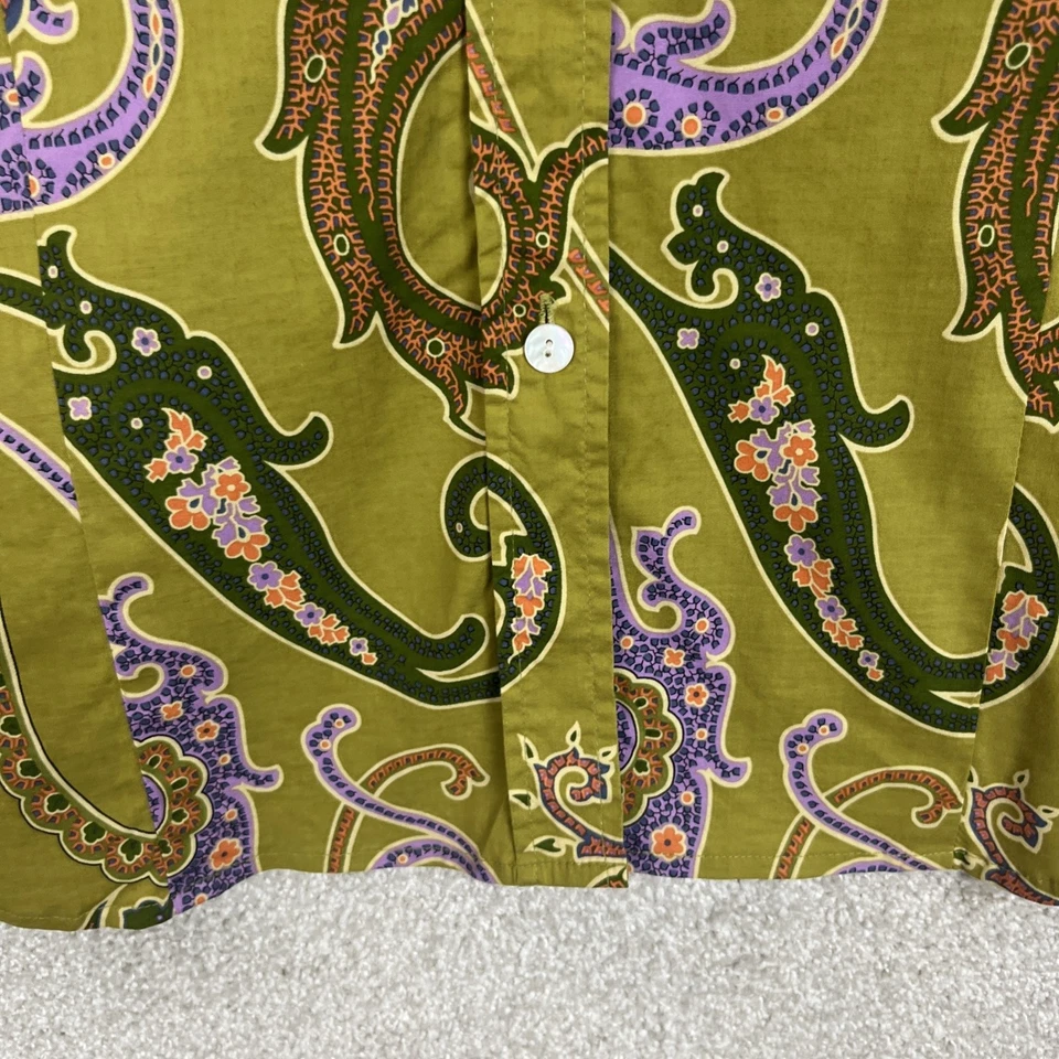 Camisa Kate Hill Mujer 12 Paisley Botón Manga Larga Informal Mezcla Algodón - 3643 Foto 3 de 4